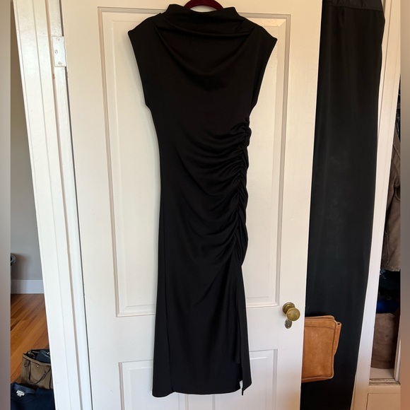 THE MAYA RUCHED COWL-NECK DRESS - Picture 3 of 5